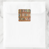 Sticker Carré Classic book shelf pattern (Sac)