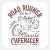 Sticker Carré Classic Cafe Racer (Devant)