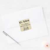 Sticker Carré Classic Ex Libris Plaque (Enveloppe)