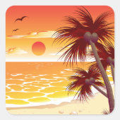 Sticker Carré Classic round (Devant)