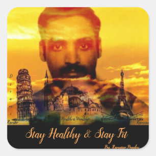 Sticker Carré Classic Square