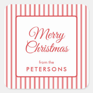 Sticker Carré classique Joyeux Noël