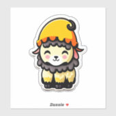 sticker Carré classique mouton (Feuille)