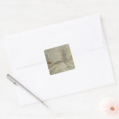 Sticker Carré Claude Monet | Effet neige (Enveloppe)