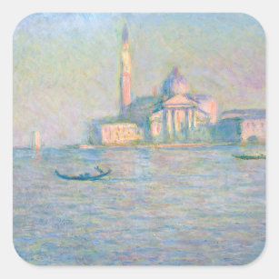 Sticker Carré Claude Monet - Eglise de San Giorgio Maggiore