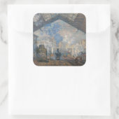 Sticker Carré Claude Monet - Gare Saint-Lazare Vue extérieure (Sac)