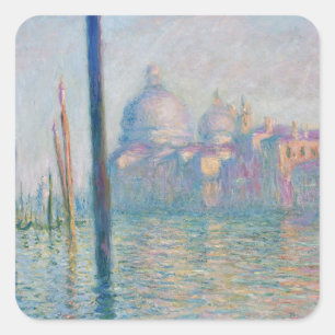 Sticker Carré Claude Monet Grand Canal Venise Italie Voyage