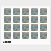 Sticker Carré Claude Monet Impression Sunrise Soleil Levant (Feuille)