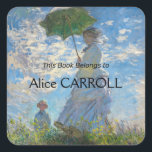 Sticker Carré Claude Monet - La Promenade, Femme avec un Parasol<br><div class="desc">La Promenade,  Femme avec un Parasol / Madame Monet et son fils / La Promenade / La Femme a l'ombrelle - Claude Monet,  1875</div>