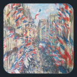 Sticker Carré Claude Monet - La Rue Montorgueil - Paris<br><div class="desc">La rue Montorgueil a Paris fete du 30 juin 1878. Par Claude Monet en 1878.</div>