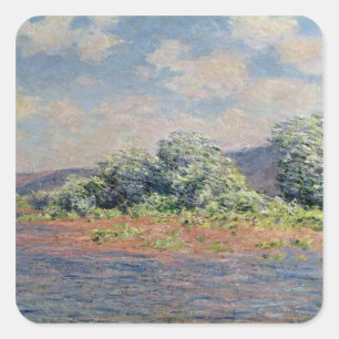 Sticker Carré Claude Monet La Seine à Port-Villez, c.1890