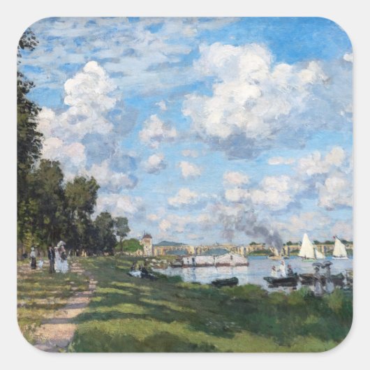 Sticker Carré Claude Monet - Le Bassin d'Argenteuil (Devant)