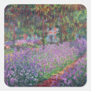 Sticker Carré Claude Monet  Le jardin de l'artiste à Giverny