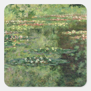 Sticker Carré Claude Monet   le nénuphar Pond, 1904