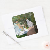 Sticker Carré Claude Monet - Les femmes dans le jardin (Enveloppe)