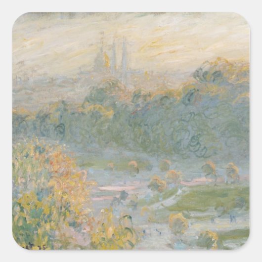 Sticker Carré Claude Monet | Les Tuileries 1875 (Devant)