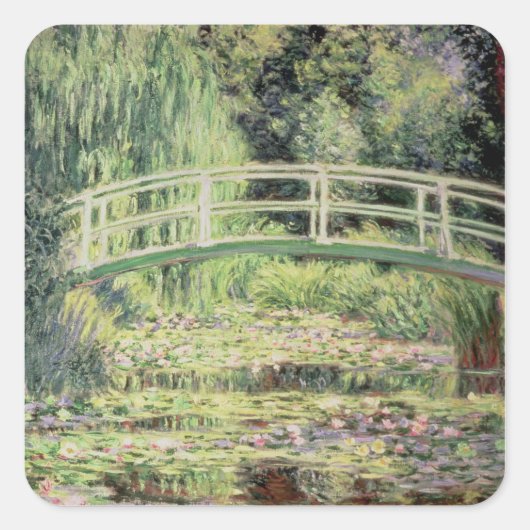 Sticker Carré Claude Monet | Nenuphars blanc, 1899 (Devant)