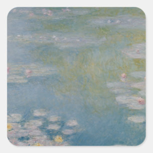 Sticker Carré Claude Monet   Nympheas chez Giverny, 1908