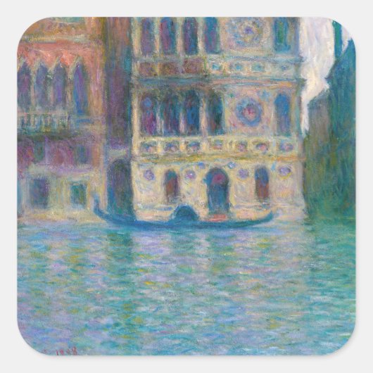 Sticker Carré Claude Monet - Palazzo Dario (Devant)