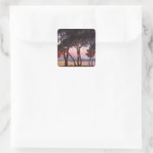 Sticker Carré Claude Monet : Pins (Sac)