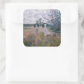 Sticker Carré Claude Monet - Promenade près d'Argenteuil (Sac)