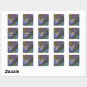 Sticker Carré Claude Monet Water Lilies Agapanthus (Feuille)
