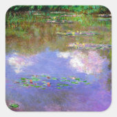 Sticker Carré Claude Monet - Water-Lilies, The Clouds, (Devant)