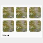 Sticker Carré Claude Monet - Water Lily Pond 1917 (Feuille)
