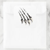 Sticker Carré Claw Scratch - Mystérieux animal (Sac)
