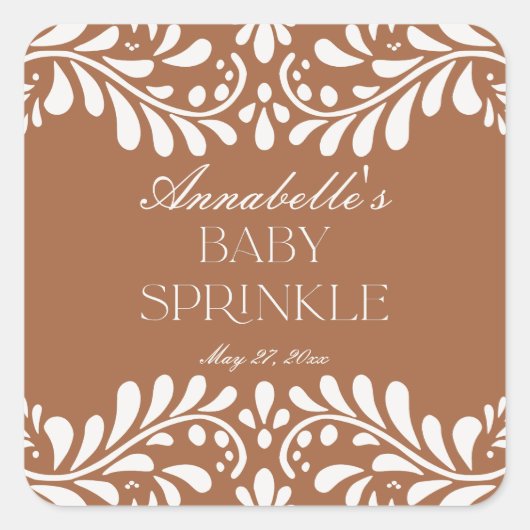 Sticker Carré Clay Talavera Carrelage espagnol Fiesta Baby Sprin (Devant)