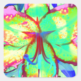 Sticker Carré Clé West Lily