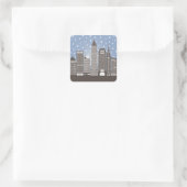 Sticker Carré Cleveland Snowflakes (Sac)