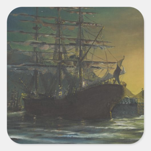 Sticker Carré Clipper (Devant)