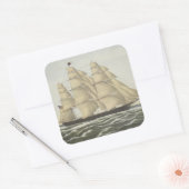 Sticker Carré Clipper Ship (Enveloppe)