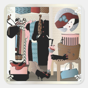 Sticker Carré Closet My Mother