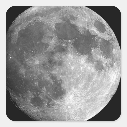 Sticker Carré closeuse lune (Devant)