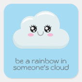 Sticker Carré Cloud (Devant)