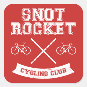 Sticker Carré Club cycliste Snot Rocket