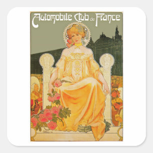 Sticker Carré Club d'automobile De France