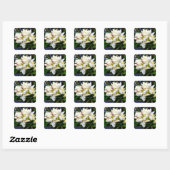 Sticker Carré Cluster de Tuberose hawaïen (Feuille)
