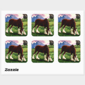 Sticker Carré Clydesdale Sunset (Feuille)