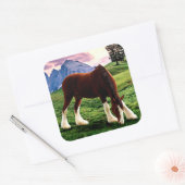 Sticker Carré Clydesdale Sunset (Enveloppe)