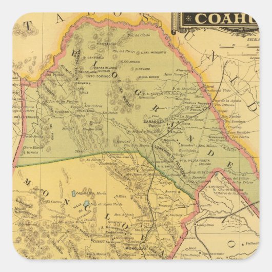 Sticker Carré Coahuila (Devant)