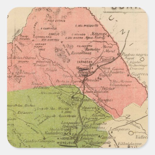 Sticker Carré Coahuila, Mexique (Devant)