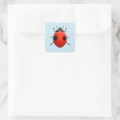 Sticker Carré Coccinelle Chanceuse (Sac)