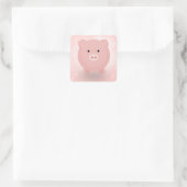 Sticker Carré Cochon Mignon (Sac)