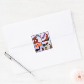 Sticker Carré Cock-A-Doodle-Doo ! (Enveloppe)