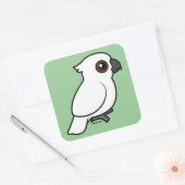 Sticker Carré Cockatoo Parapluie (plat) (Enveloppe)
