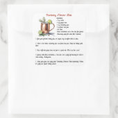 Sticker Carré Cocktail de la canneberge moscovite Mule de vacanc (Sac)