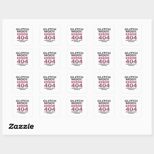 Sticker Carré Code cassé (Feuille)